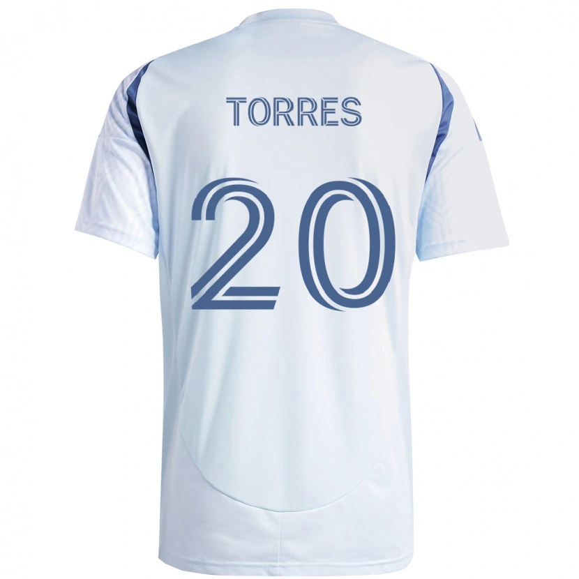 Danxen Herren Jairo Torres #20 Hellhimmelblau Blau Auswärtstrikot Trikot 2025/26 T-Shirt
