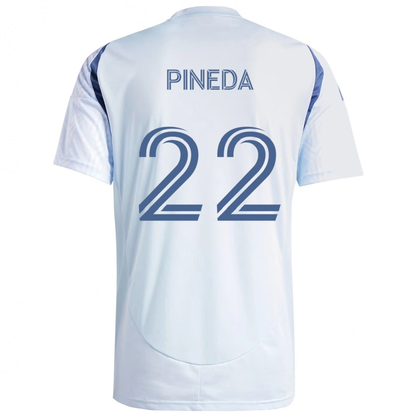 Danxen Herren Mauricio Pineda #22 Hellhimmelblau Blau Auswärtstrikot Trikot 2025/26 T-Shirt
