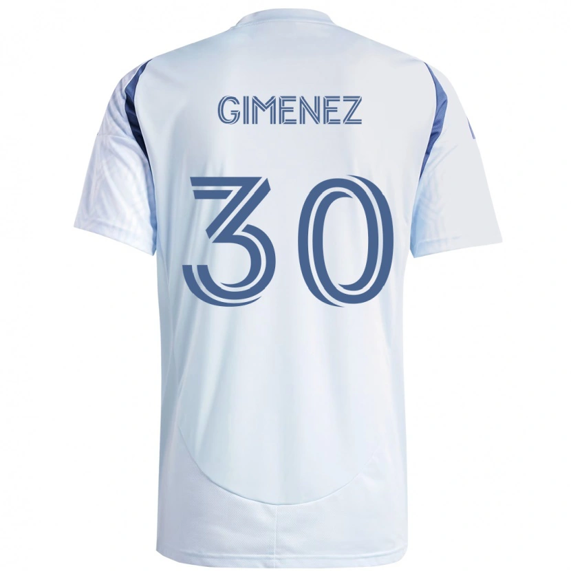Danxen Herren Gastón Giménez #30 Hellhimmelblau Blau Auswärtstrikot Trikot 2025/26 T-Shirt