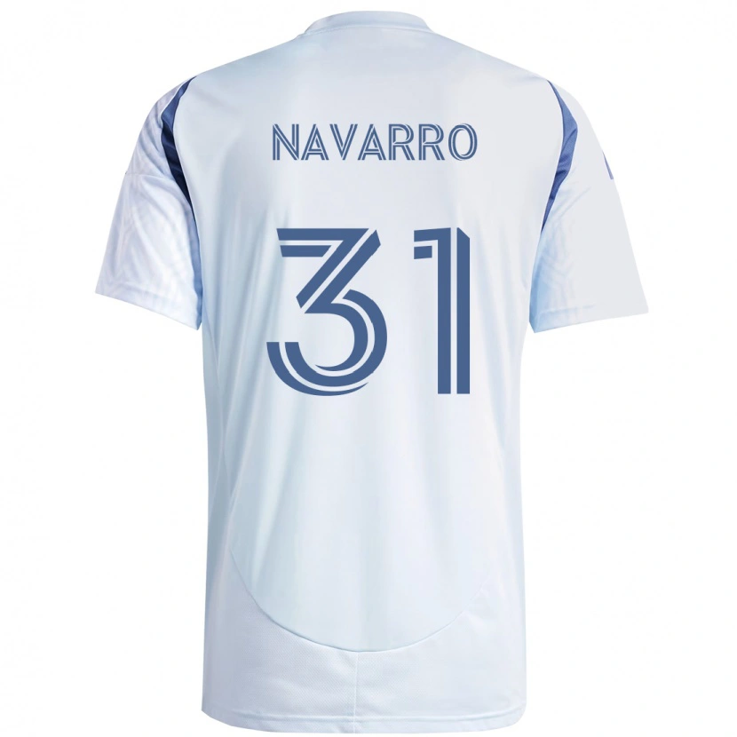 Danxen Herren Federico Navarro #31 Hellhimmelblau Blau Auswärtstrikot Trikot 2025/26 T-Shirt