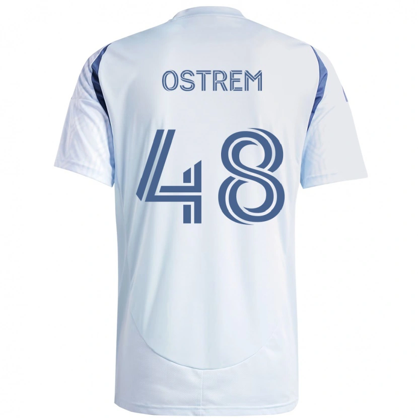 Danxen Herren Charlie Ostrem #48 Hellhimmelblau Blau Auswärtstrikot Trikot 2025/26 T-Shirt