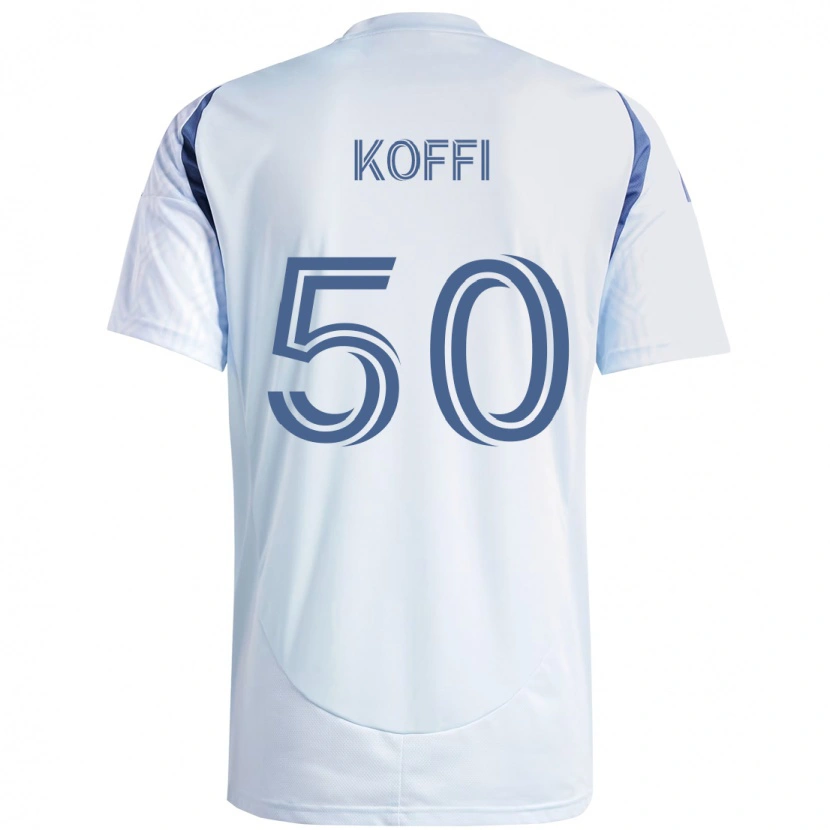 Danxen Herren Christian Koffi #50 Hellhimmelblau Blau Auswärtstrikot Trikot 2025/26 T-Shirt