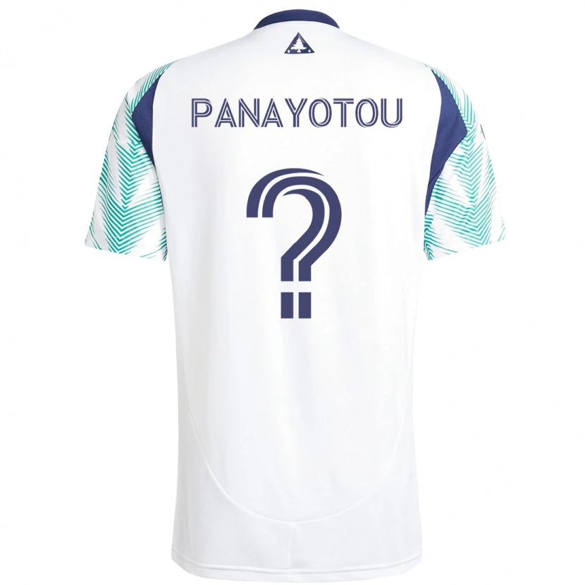 Danxen Herren Jack Panayotou #0 Weiß Blau Auswärtstrikot Trikot 2025/26 T-Shirt