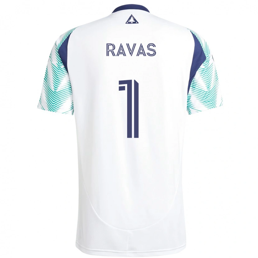 Danxen Herren Henrich Ravas #1 Weiß Blau Auswärtstrikot Trikot 2025/26 T-Shirt