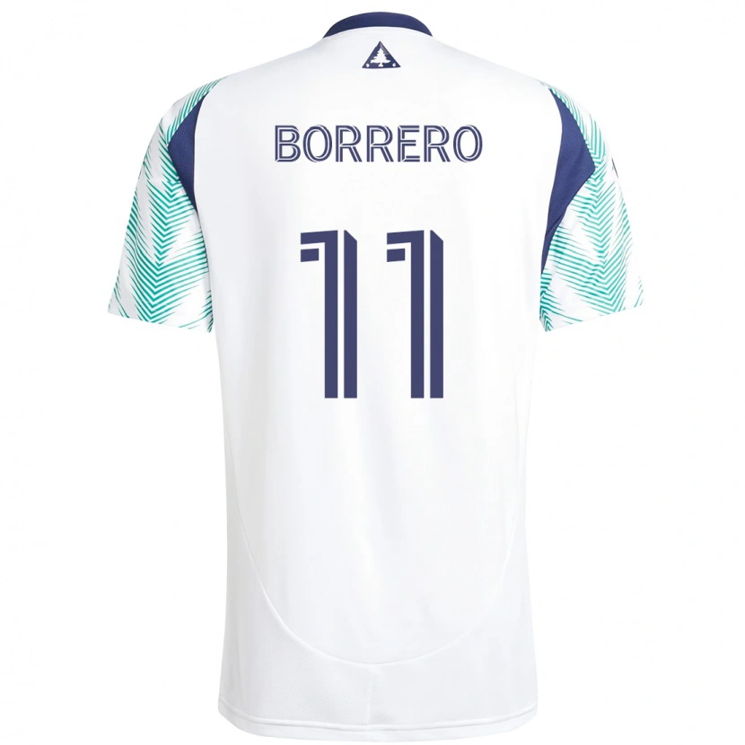 Danxen Herren Dylan Borrero #11 Weiß Blau Auswärtstrikot Trikot 2025/26 T-Shirt