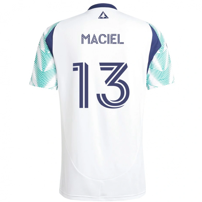 Danxen Herren Maciel #13 Weiß Blau Auswärtstrikot Trikot 2025/26 T-Shirt