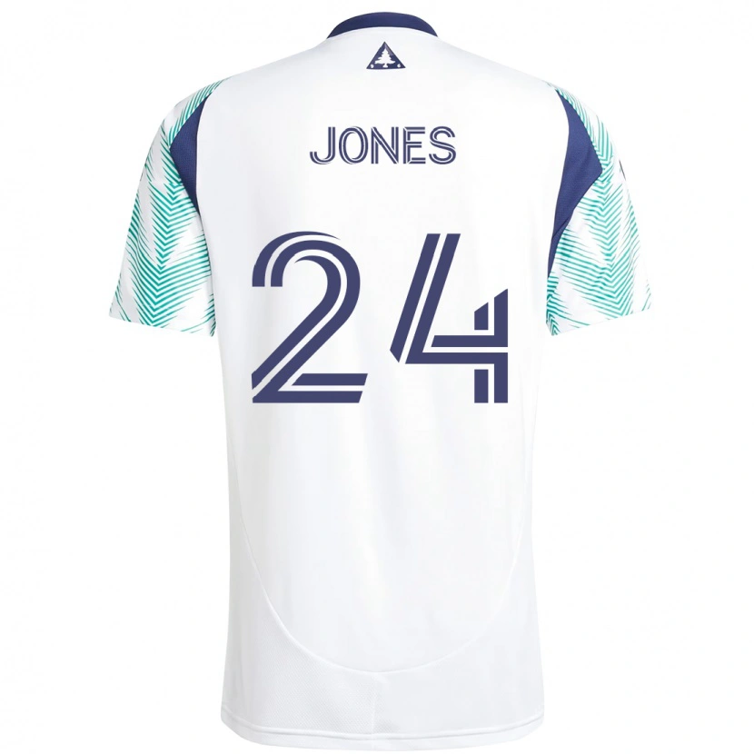 Danxen Herren Dejuan Jones #24 Weiß Blau Auswärtstrikot Trikot 2025/26 T-Shirt