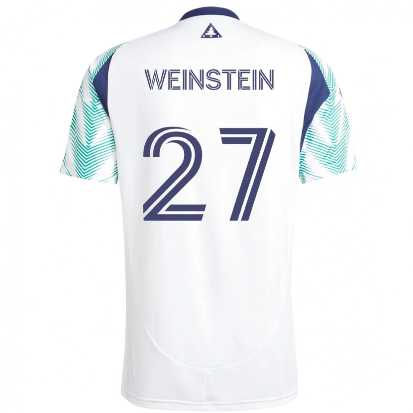 Danxen Herren Max Weinstein #27 Weiß Blau Auswärtstrikot Trikot 2025/26 T-Shirt
