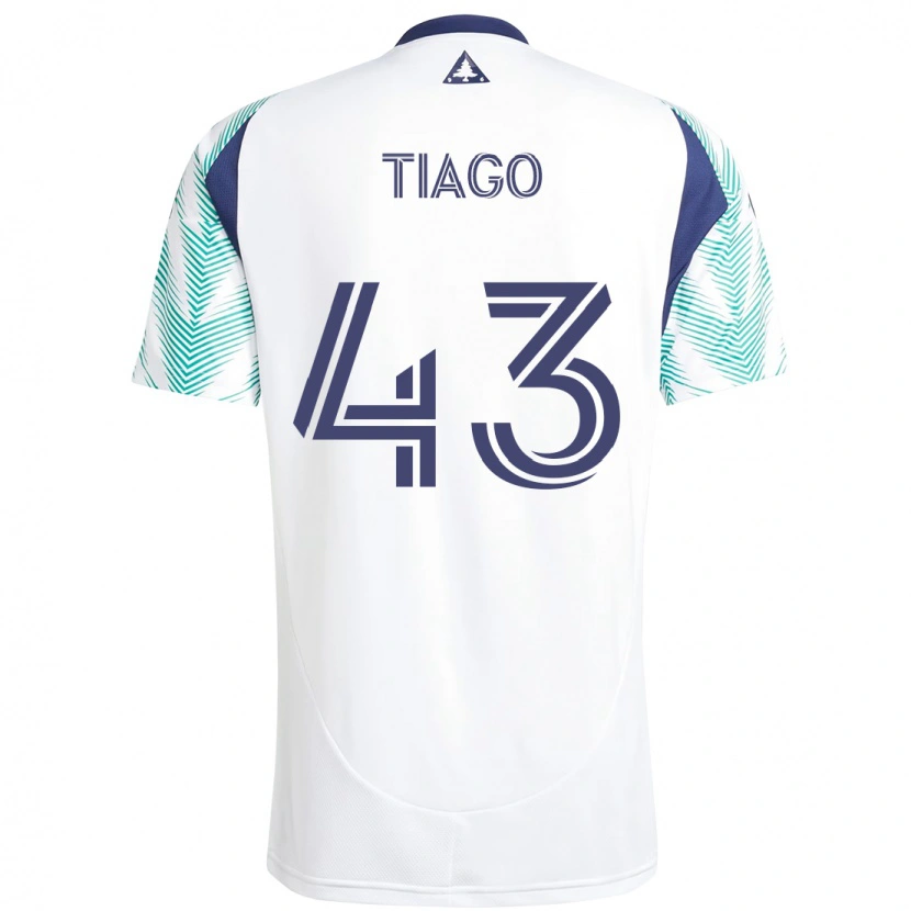 Danxen Herren Santiago Suárez #43 Weiß Blau Auswärtstrikot Trikot 2025/26 T-Shirt