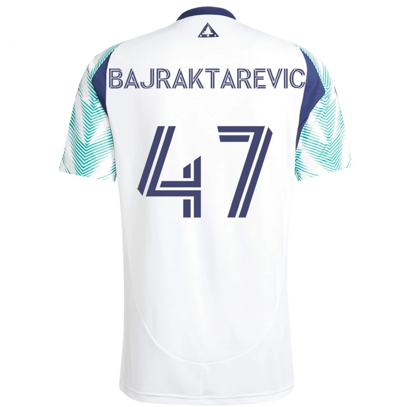 Danxen Herren Esmir Bajraktarevic #47 Weiß Blau Auswärtstrikot Trikot 2025/26 T-Shirt