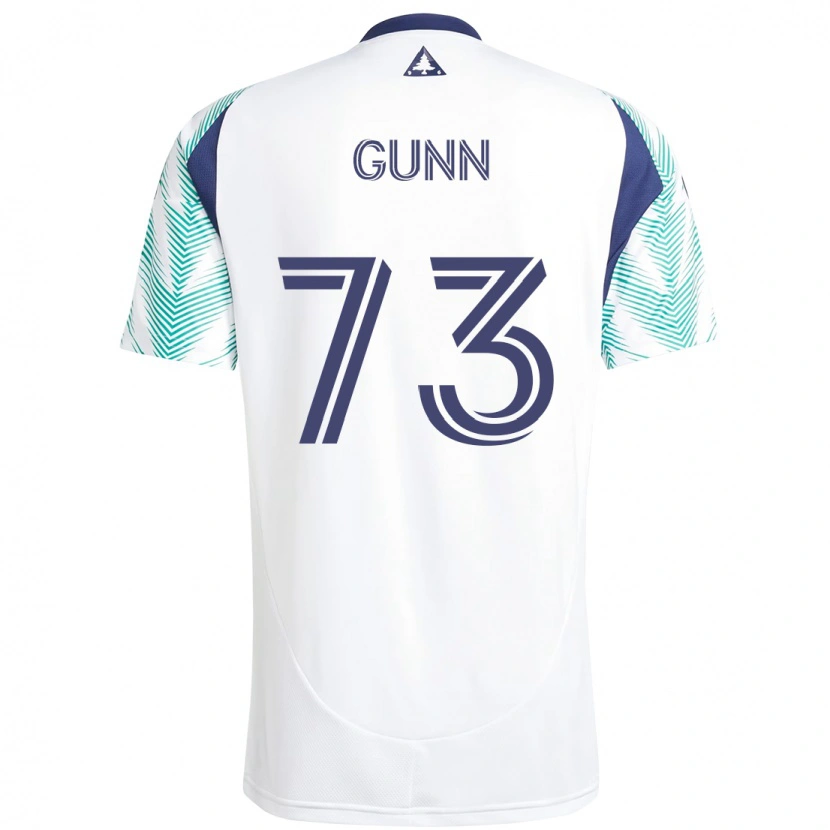 Danxen Herren Jd Gunn #73 Weiß Blau Auswärtstrikot Trikot 2025/26 T-Shirt
