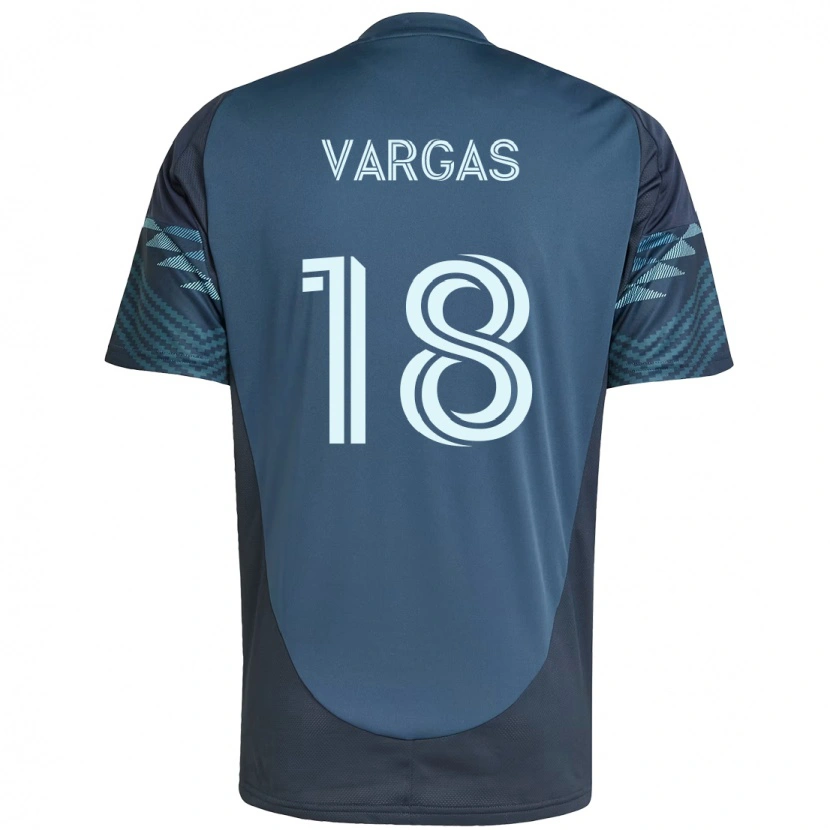Danxen Herren Obed Vargas #18 Hellblau Auswärtstrikot Trikot 2025/26 T-Shirt