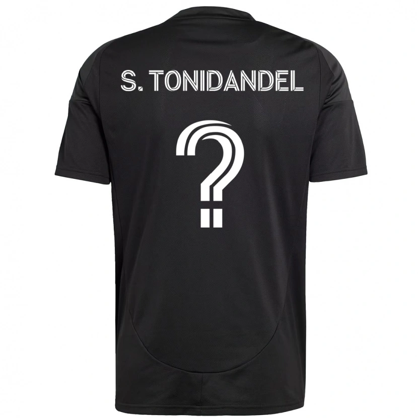 Danxen Herren Simon Tonidandel #0 Schwarz Weiß Auswärtstrikot Trikot 2025/26 T-Shirt