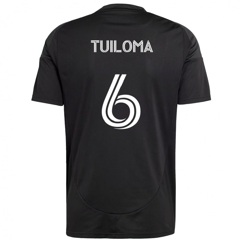 Danxen Herren Bill Tuiloma #6 Schwarz Weiß Auswärtstrikot Trikot 2025/26 T-Shirt