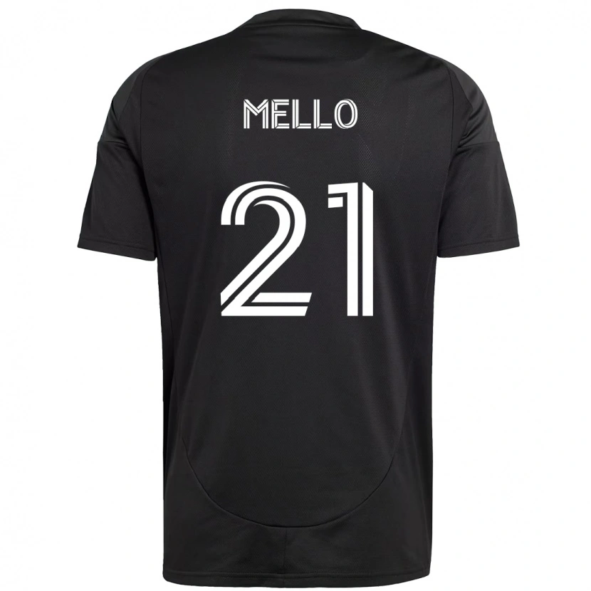 Danxen Herren Vinicius Mello #21 Schwarz Weiß Auswärtstrikot Trikot 2025/26 T-Shirt