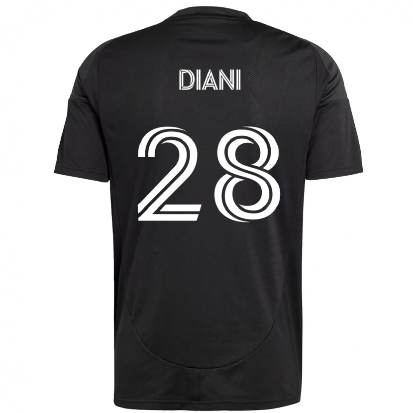 Danxen Herren Djibril Diani #28 Schwarz Weiß Auswärtstrikot Trikot 2025/26 T-Shirt