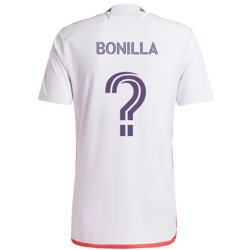 Danxen Herren Jarell Bonilla #0 Weiß Lila Auswärtstrikot Trikot 2025/26 T-Shirt