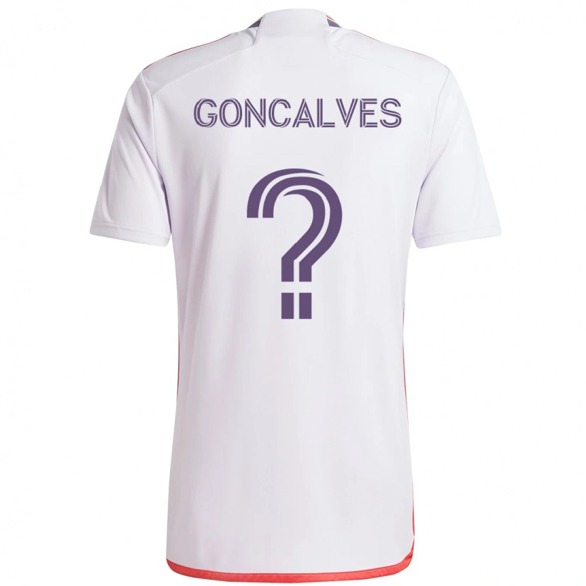 Danxen Herren Bernardo Goncalves #0 Weiß Lila Auswärtstrikot Trikot 2025/26 T-Shirt