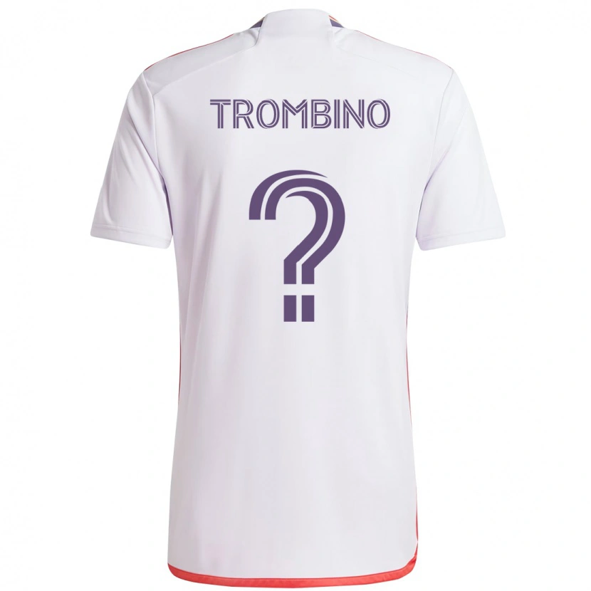 Danxen Herren Caleb Trombino #0 Weiß Lila Auswärtstrikot Trikot 2025/26 T-Shirt