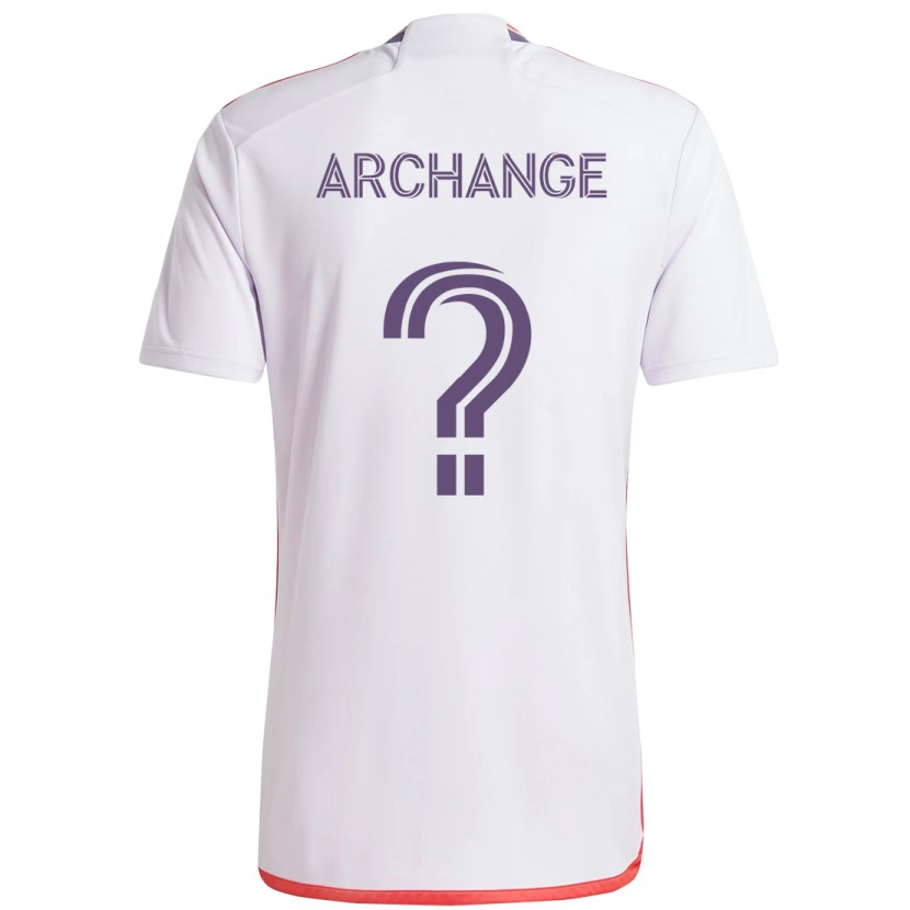 Danxen Herren Clovis Archange #0 Weiß Lila Auswärtstrikot Trikot 2025/26 T-Shirt