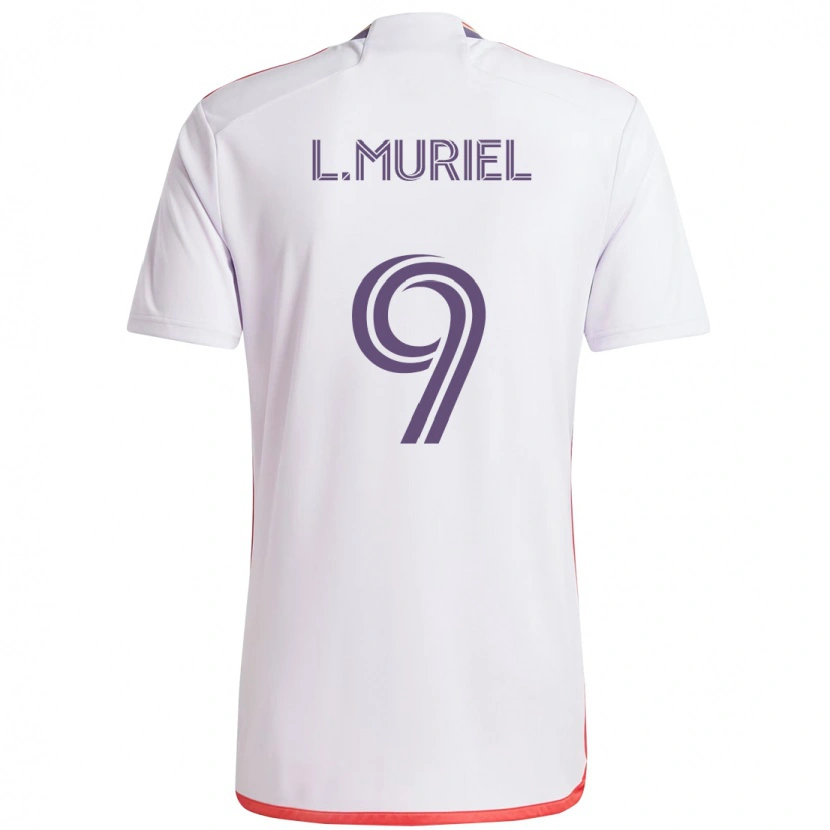 Danxen Herren Luis Muriel #9 Weiß Lila Auswärtstrikot Trikot 2025/26 T-Shirt