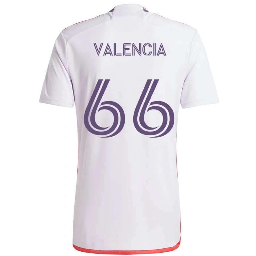 Danxen Herren Yeiler Valencia #66 Weiß Lila Auswärtstrikot Trikot 2025/26 T-Shirt