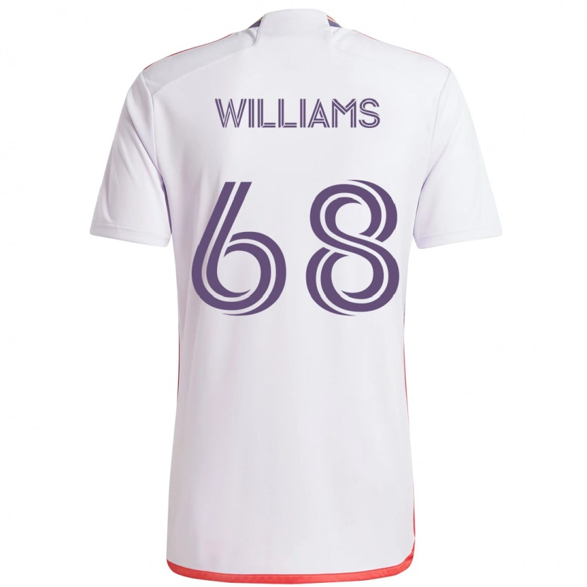 Danxen Herren Thomas Williams #68 Weiß Lila Auswärtstrikot Trikot 2025/26 T-Shirt