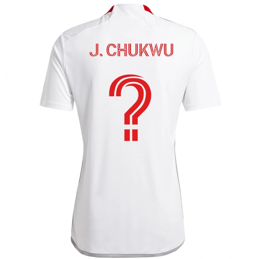 Danxen Herren Joses Chukwu #0 Weiß Rot Auswärtstrikot Trikot 2025/26 T-Shirt
