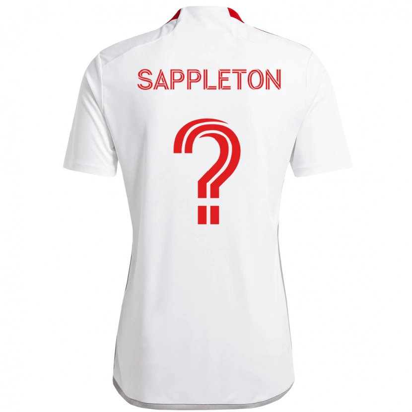 Danxen Herren Spencer Sappleton #0 Weiß Rot Auswärtstrikot Trikot 2025/26 T-Shirt