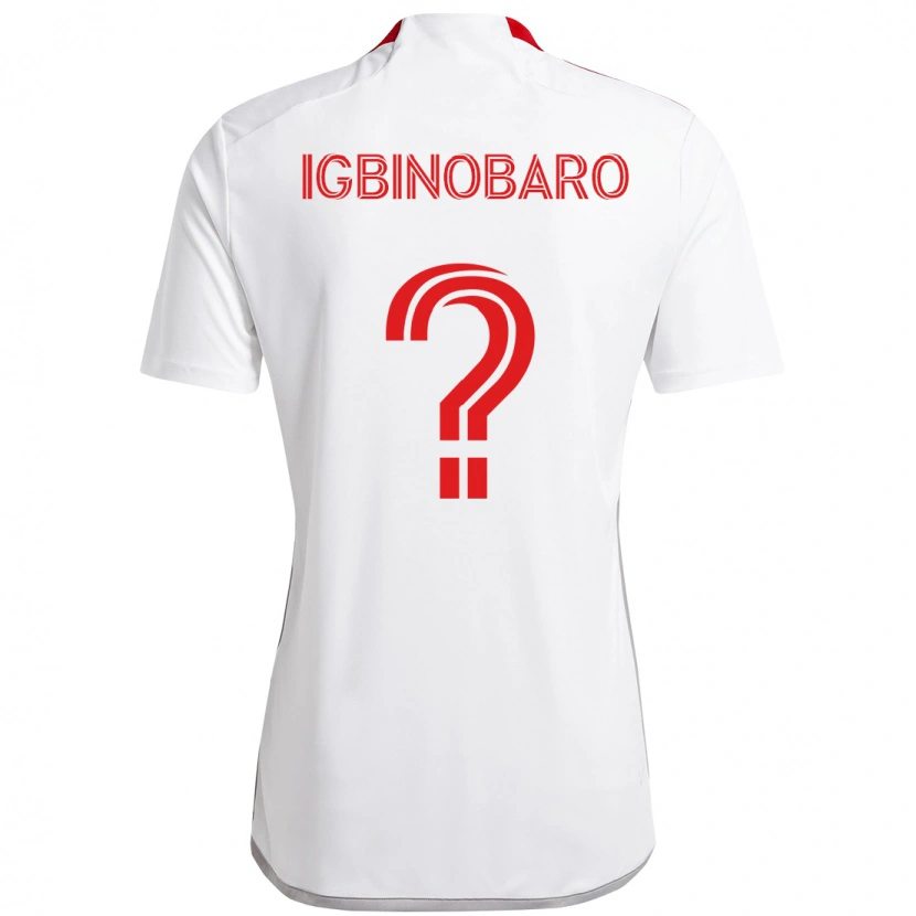 Danxen Herren Philip Igbinobaro #0 Weiß Rot Auswärtstrikot Trikot 2025/26 T-Shirt