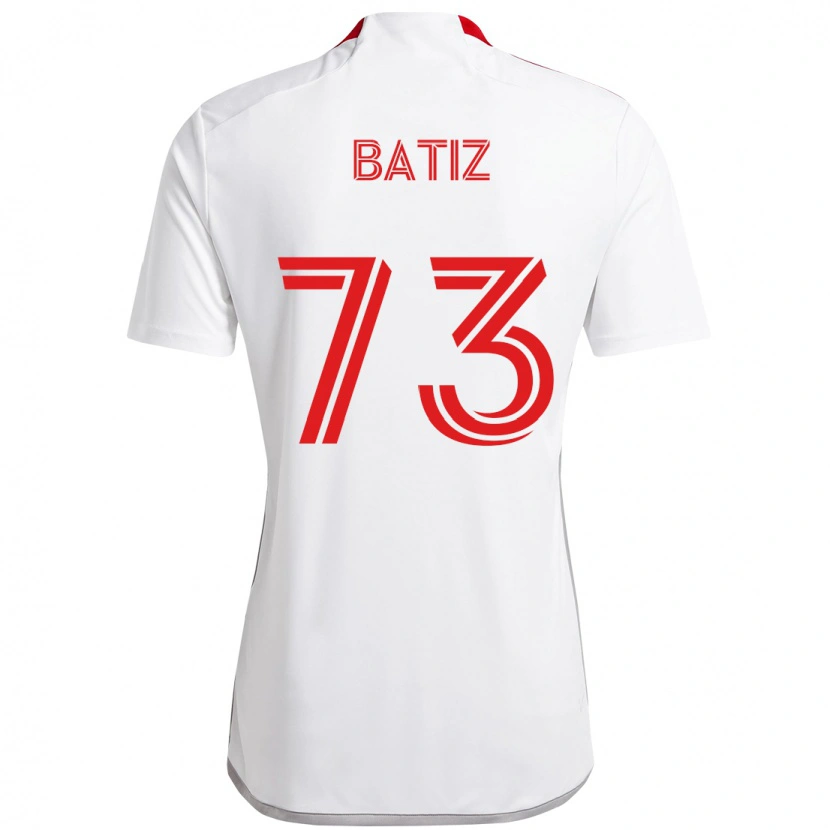 Danxen Herren Jesus Batiz #73 Weiß Rot Auswärtstrikot Trikot 2025/26 T-Shirt