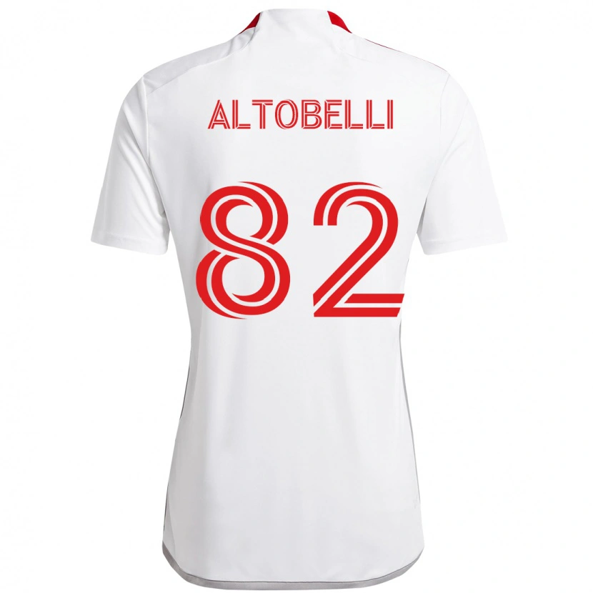 Danxen Herren Julian Altobelli #82 Weiß Rot Auswärtstrikot Trikot 2025/26 T-Shirt