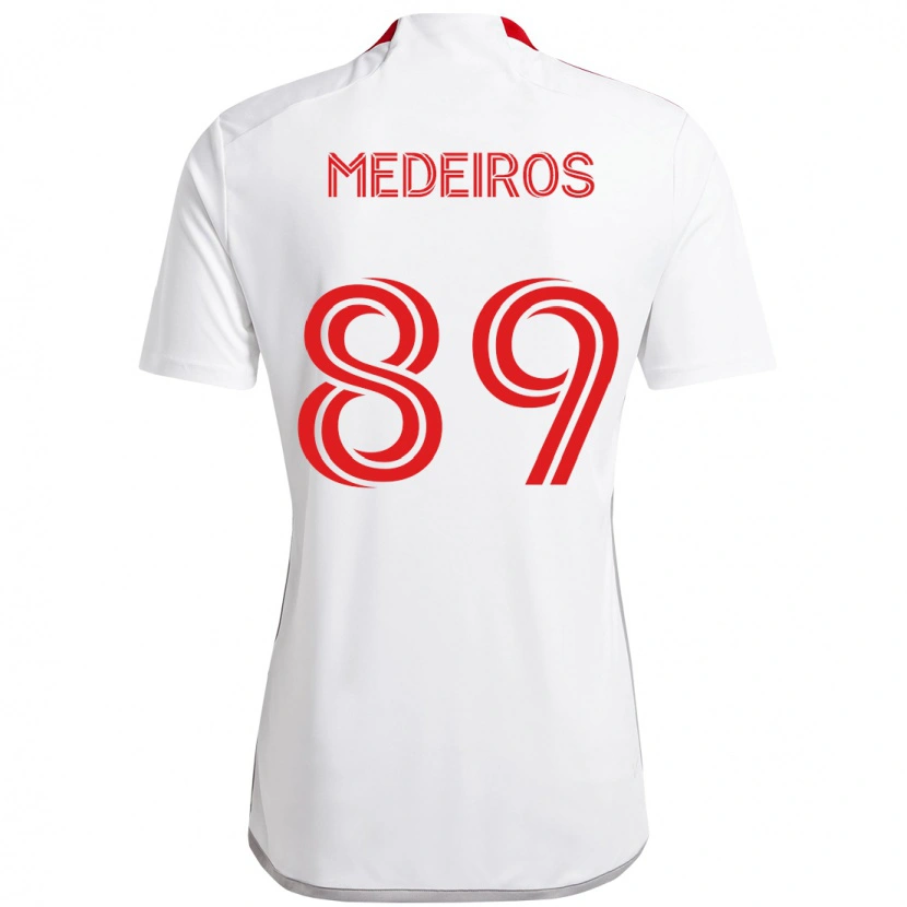 Danxen Herren Matthew Medeiros #89 Weiß Rot Auswärtstrikot Trikot 2025/26 T-Shirt
