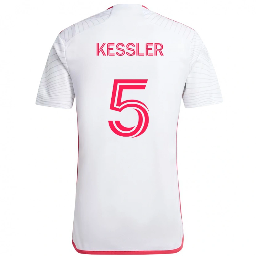 Danxen Herren Henry Kessler #5 Weiß Magenta Auswärtstrikot Trikot 2025/26 T-Shirt