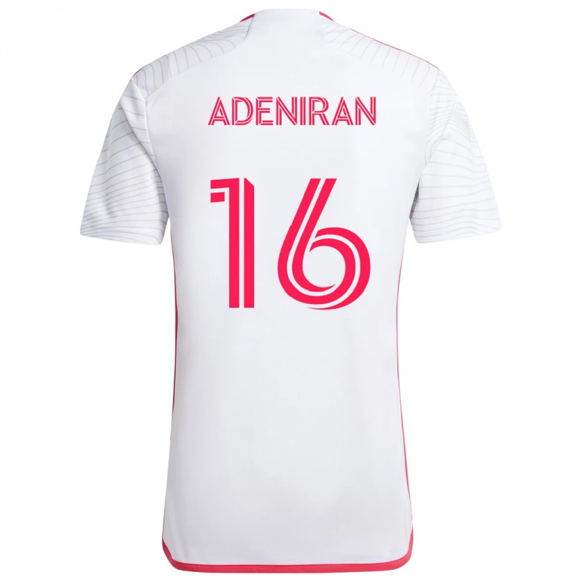 Danxen Herren Samuel Adeniran #16 Weiß Magenta Auswärtstrikot Trikot 2025/26 T-Shirt
