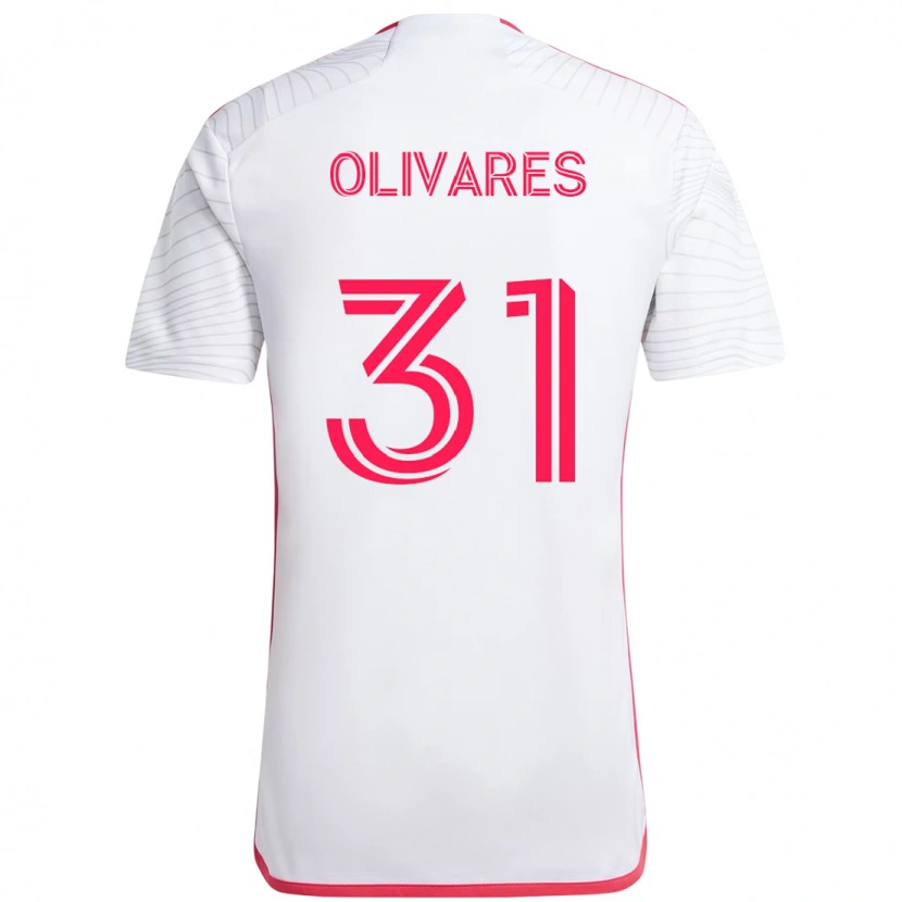 Danxen Herren Christian Olivares #31 Weiß Magenta Auswärtstrikot Trikot 2025/26 T-Shirt