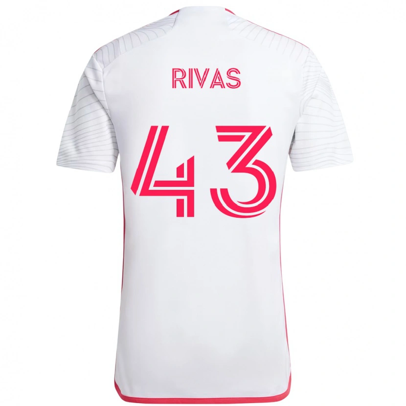 Danxen Herren Sergio Rivas #43 Weiß Magenta Auswärtstrikot Trikot 2025/26 T-Shirt