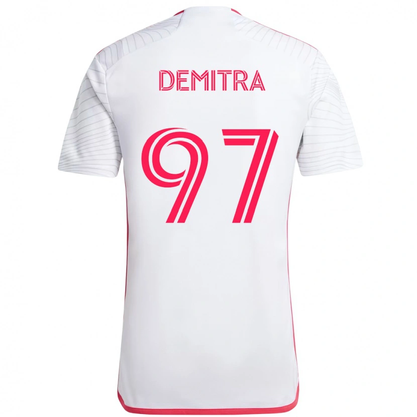 Danxen Herren Lucas Demitra #97 Weiß Magenta Auswärtstrikot Trikot 2025/26 T-Shirt