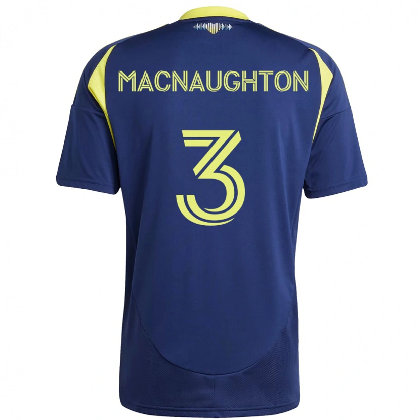 Danxen Herren Lukas Macnaughton #3 Marineblau Gelb Auswärtstrikot Trikot 2025/26 T-Shirt