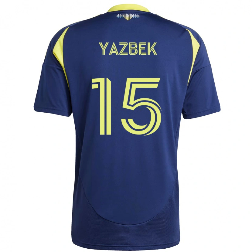 Danxen Herren Patrick Yazbek #15 Marineblau Gelb Auswärtstrikot Trikot 2025/26 T-Shirt