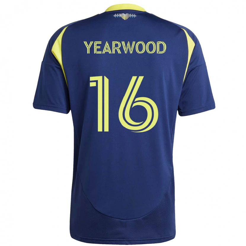 Danxen Herren Dru Yearwood #16 Marineblau Gelb Auswärtstrikot Trikot 2025/26 T-Shirt