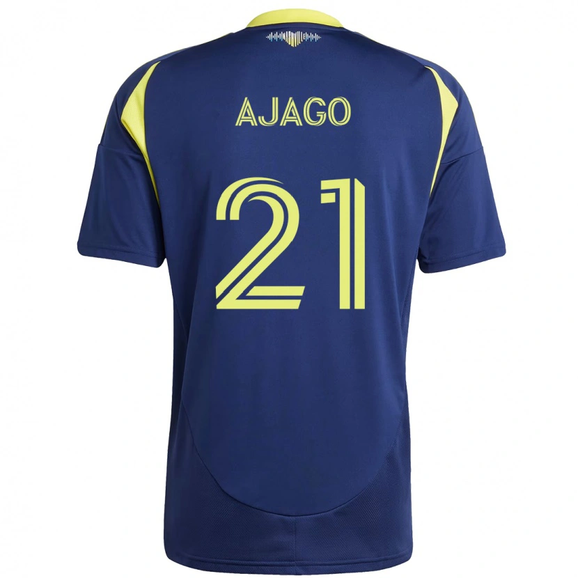 Danxen Herren Forster Ajago #21 Marineblau Gelb Auswärtstrikot Trikot 2025/26 T-Shirt