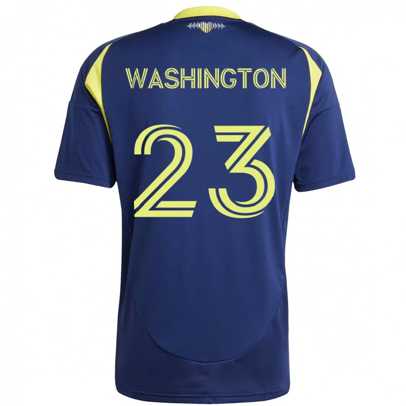 Danxen Herren Taylor Washington #23 Marineblau Gelb Auswärtstrikot Trikot 2025/26 T-Shirt