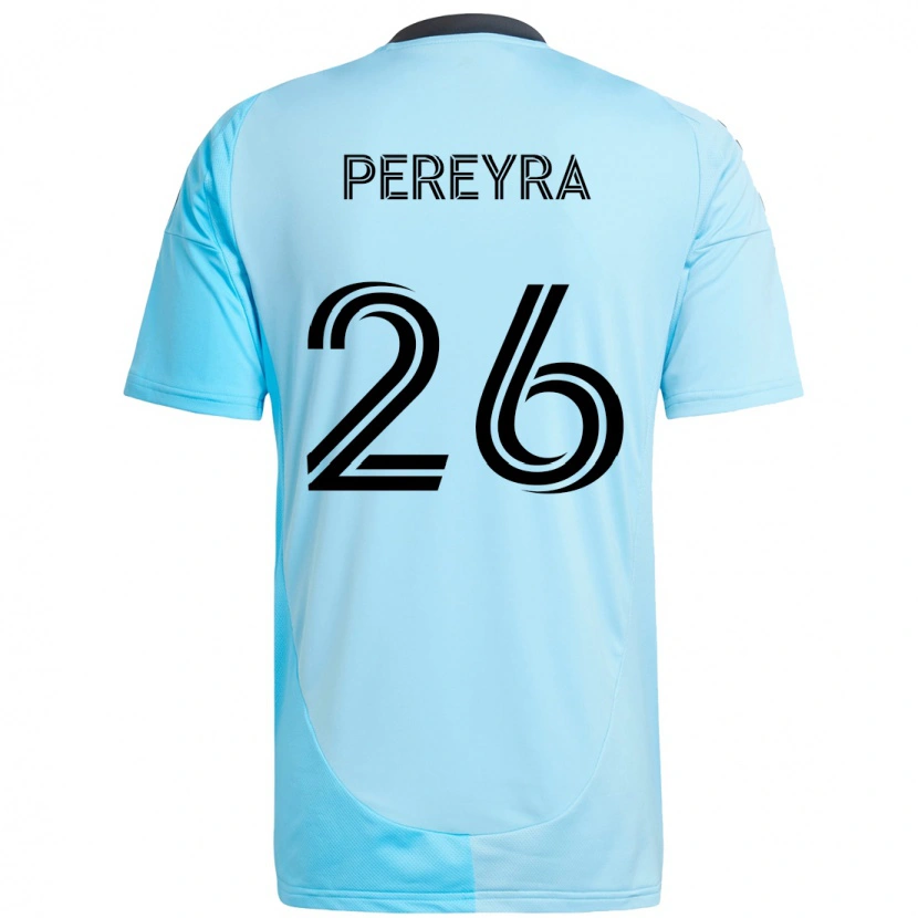 Danxen Herren Joaquín Pereyra #26 Himmelblau Auswärtstrikot Trikot 2025/26 T-Shirt