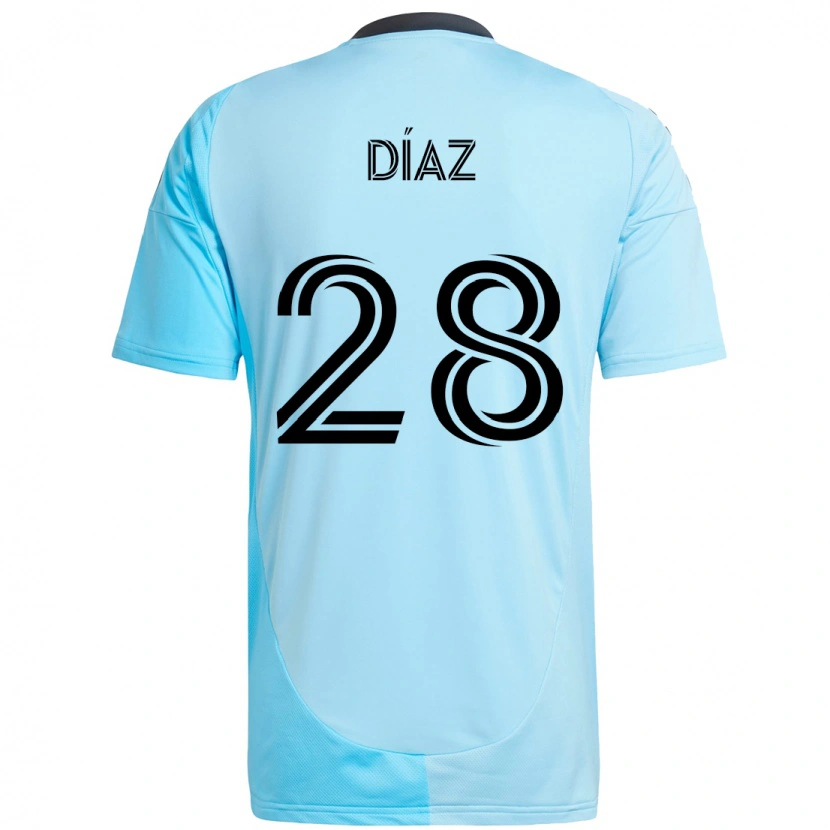 Danxen Herren Jefferson Díaz #28 Himmelblau Auswärtstrikot Trikot 2025/26 T-Shirt