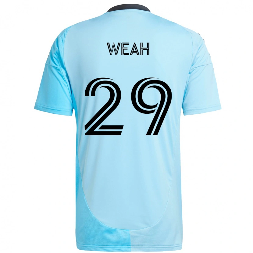 Danxen Herren Patrick Weah #29 Himmelblau Auswärtstrikot Trikot 2025/26 T-Shirt