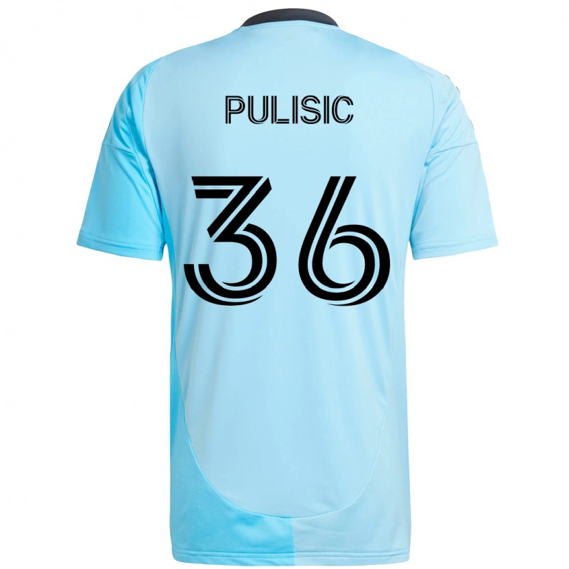 Danxen Herren Will Pulisic #36 Himmelblau Auswärtstrikot Trikot 2025/26 T-Shirt