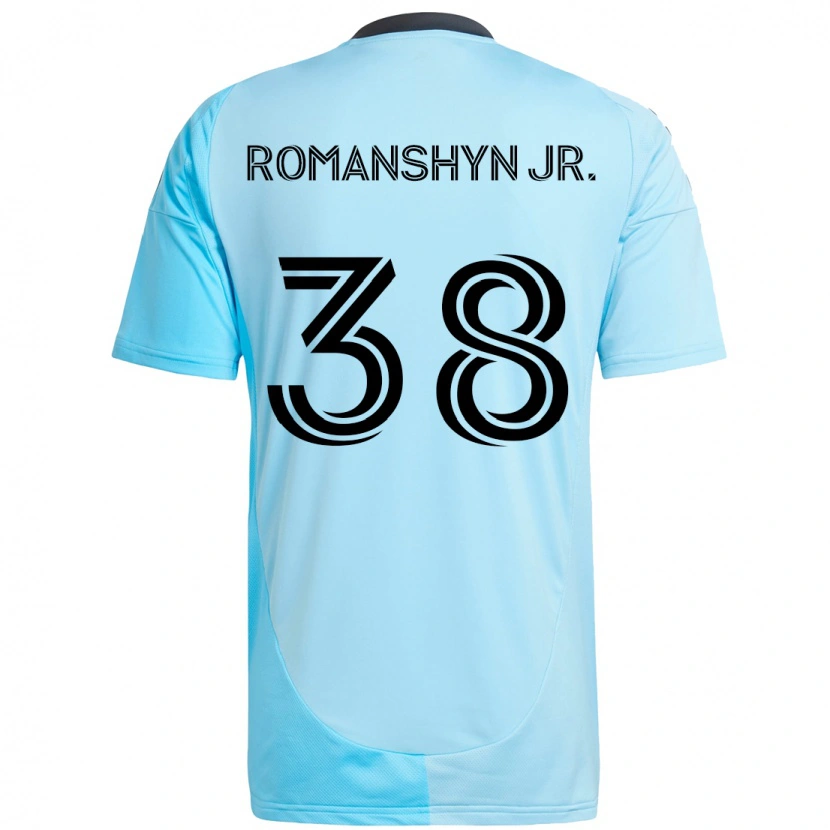 Danxen Herren Kage Romanshyn Jr. #38 Himmelblau Auswärtstrikot Trikot 2025/26 T-Shirt