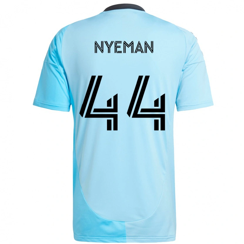 Danxen Herren Moses Nyeman #44 Himmelblau Auswärtstrikot Trikot 2025/26 T-Shirt