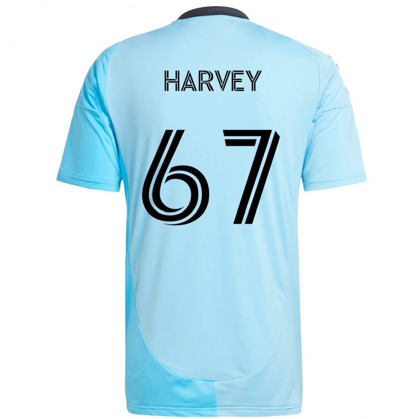 Danxen Herren Carlos Harvey #67 Himmelblau Auswärtstrikot Trikot 2025/26 T-Shirt